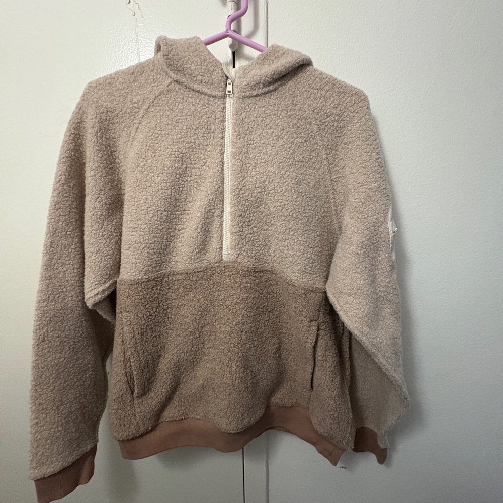 Outdoor Voices Sherpa Half-Zip Hoodie
